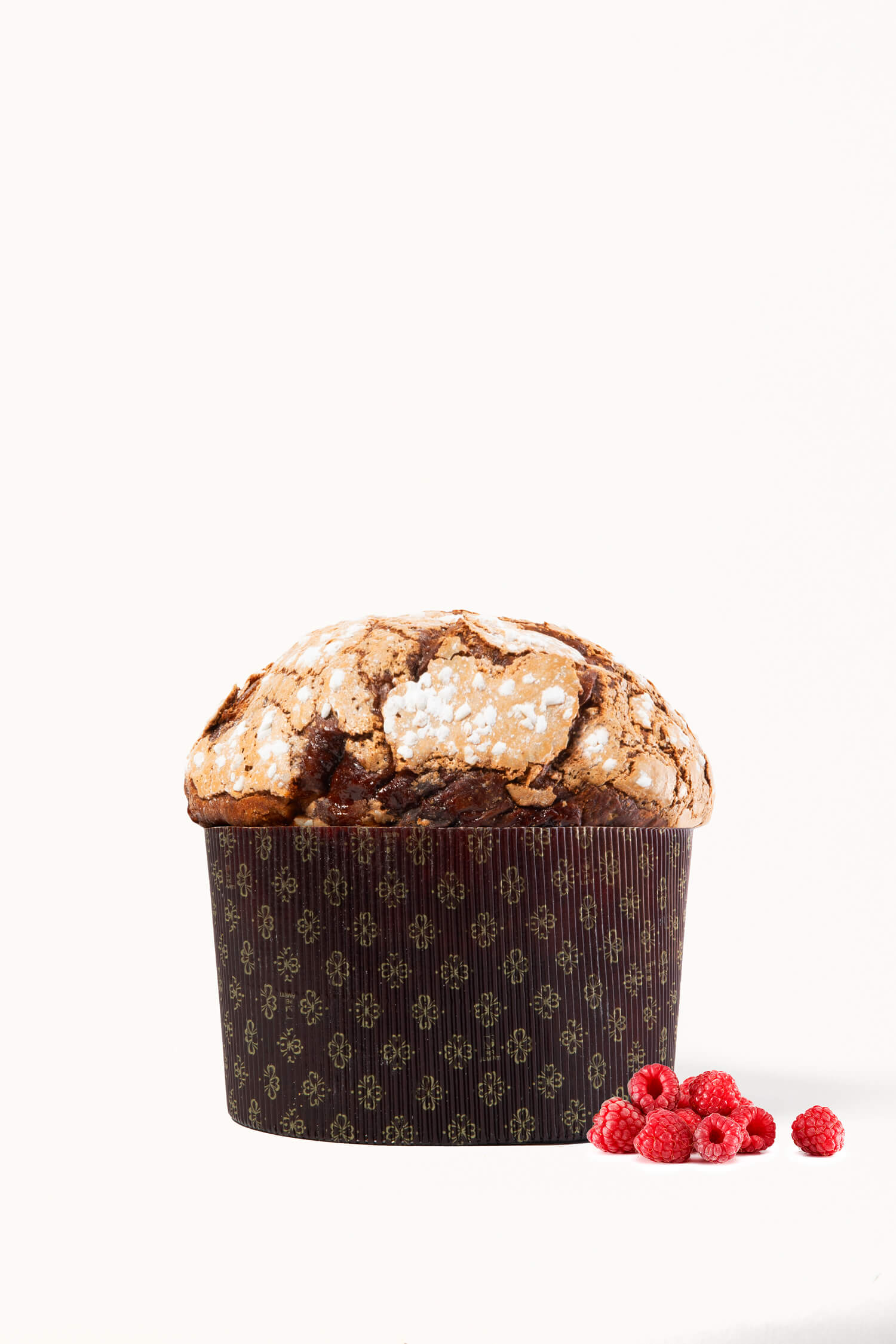 Panettone sabor chocolate y frambuesa