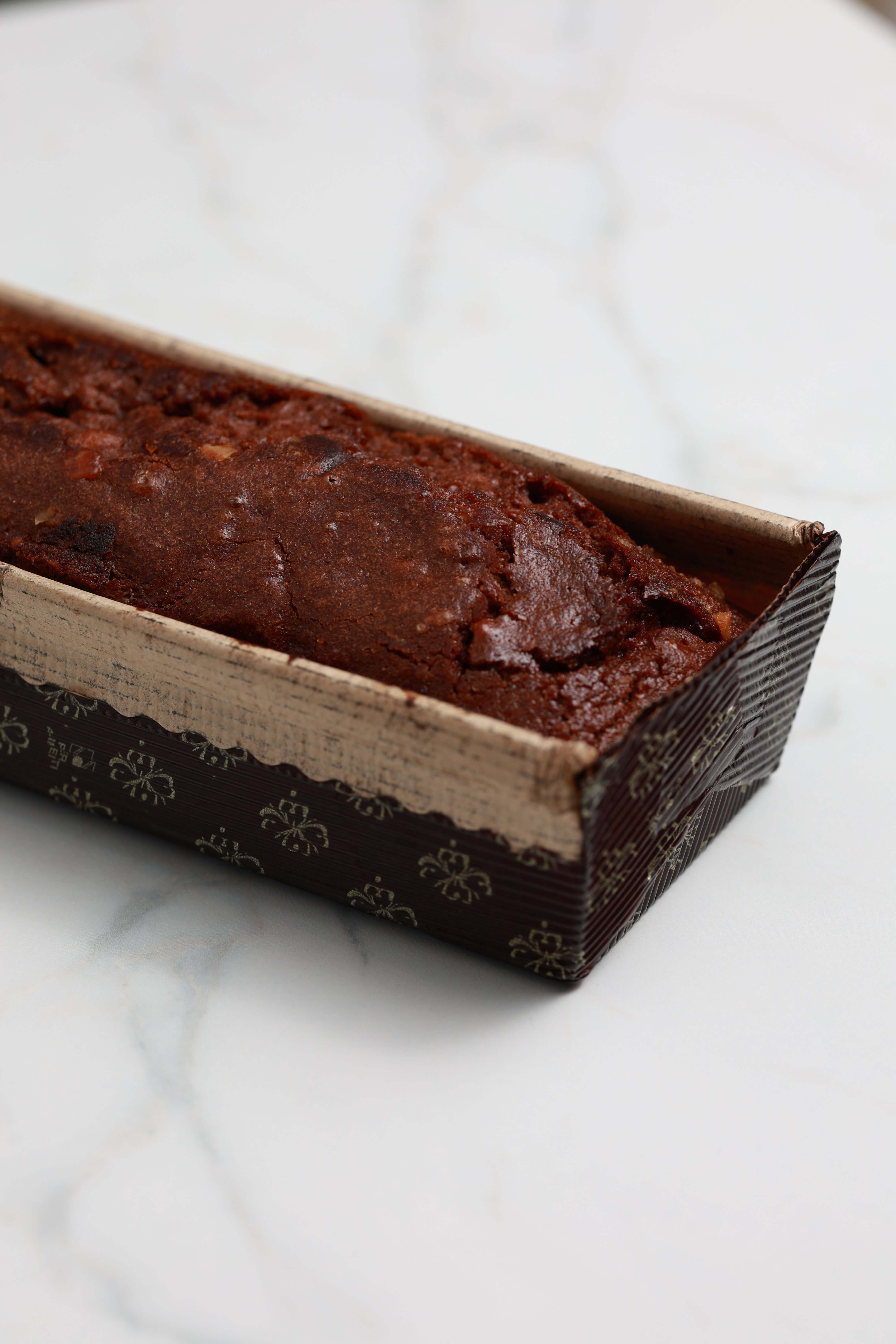 PLUM CAKE DE NUECES Y CHOCOLATE SIN LACTOSA SIN GLUTEN