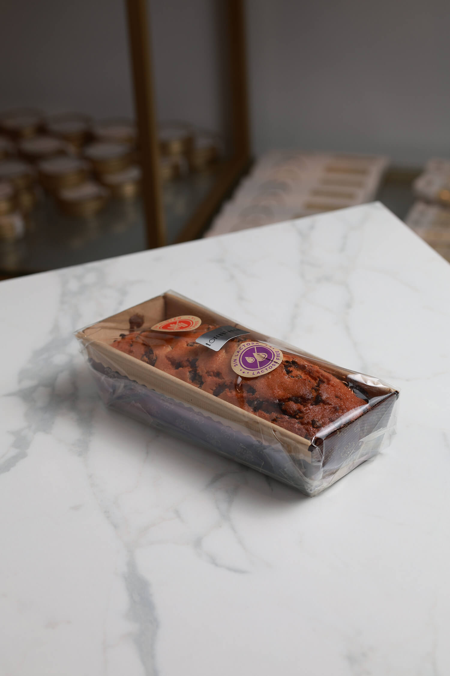 PLUM CAKE CON PEPITAS DE CHOCOLATE SIN LACTOSA SIN GLUTEN