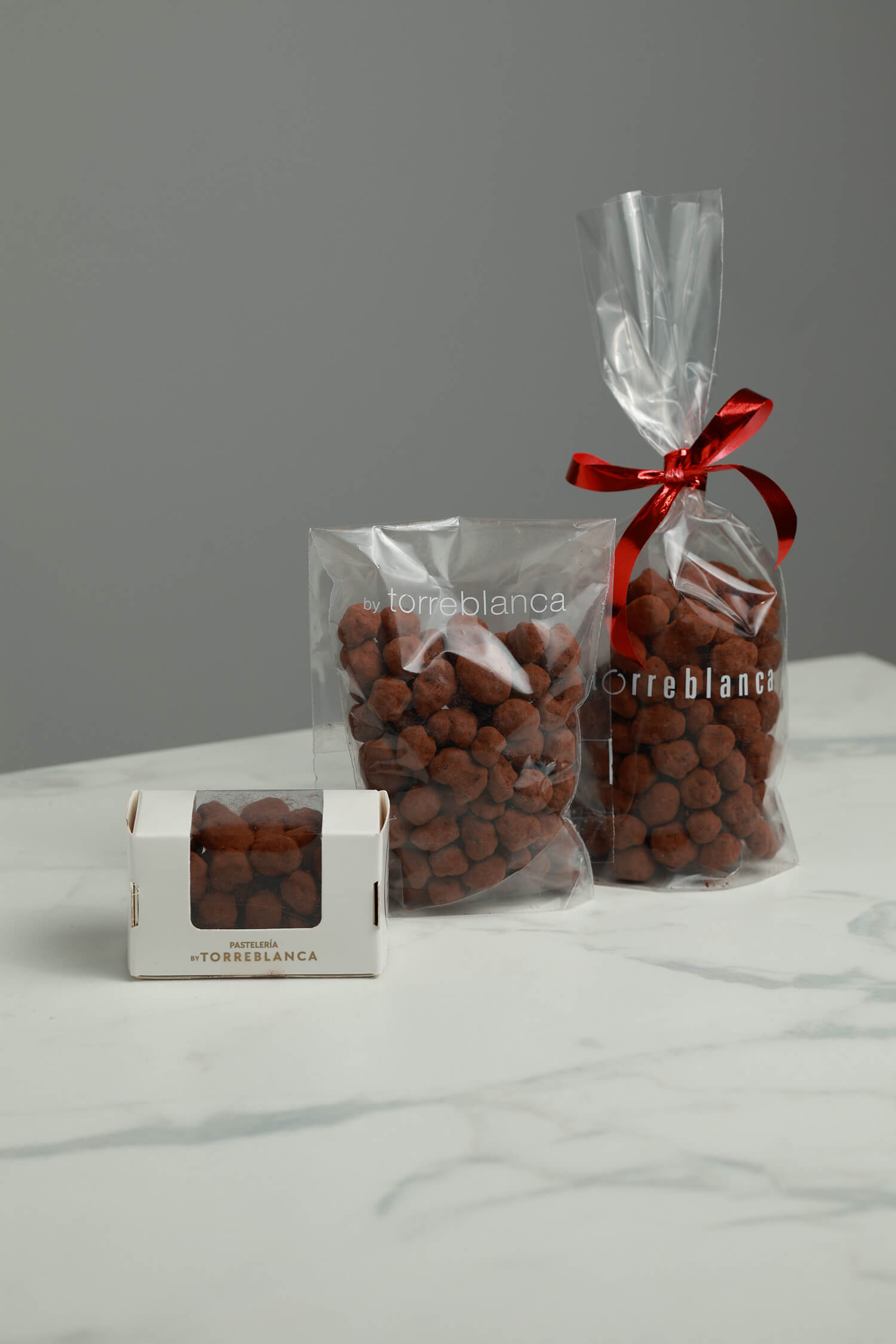 QUICOS CON CHOCOLATE, CARAMELO Y CACAO EN POLVO